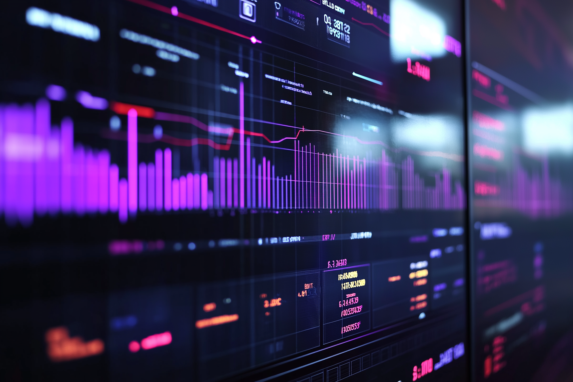 Tableau de bord de planification financière moderne avec graphiques et analyses